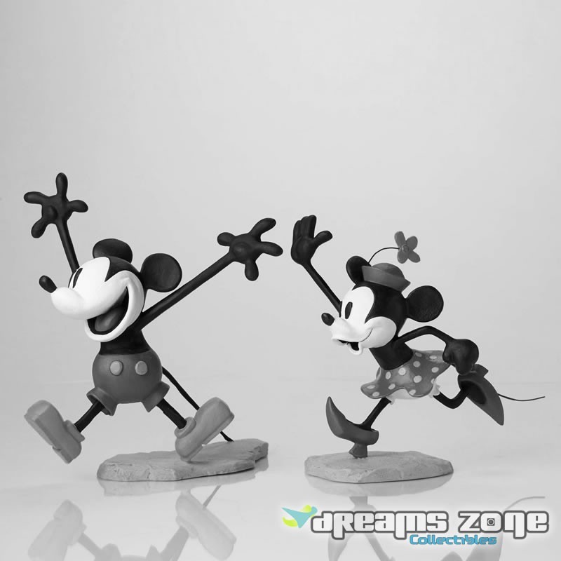 Mickey & Minnie "Get a Horse" Black & White Maquette