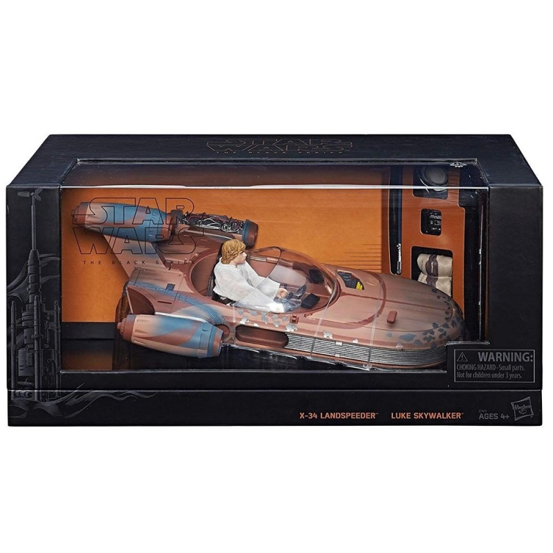 SDCC Exclusive Star Wars The Black Series X-34 Landspeeder & Luke Skywalker Figure