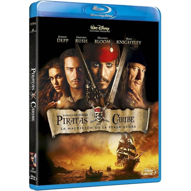 Piratas del Caribe La Maldicion del Perla Negra Blu-Ray Pelicula