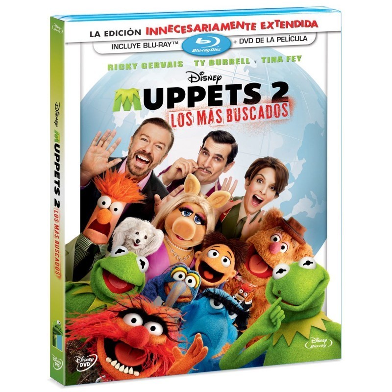 Muppets 2: Los más buscados Blu-Ray Pelicula